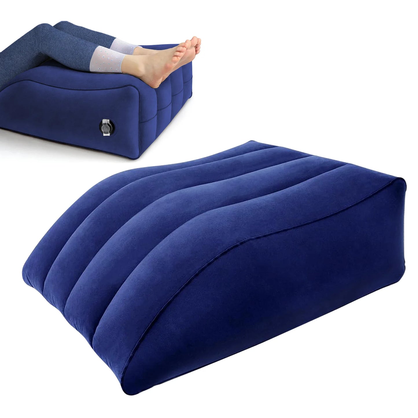 Leg Elevation Pillows,Inflatable Leg Pillows for Swelling, Portable Wedge Pillow for Improve Circulataion and Reduce Swelling